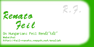 renato feil business card